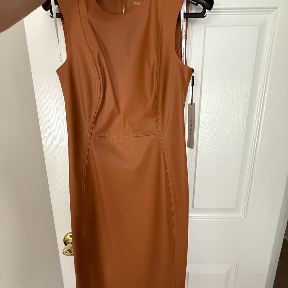 Calvin Klein Women's Brown Midi Dress